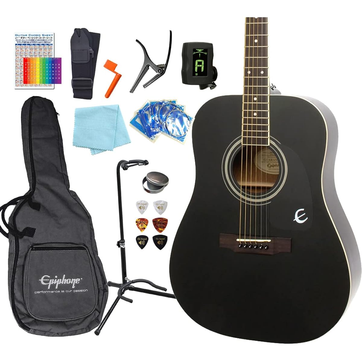 Epiphone Songmaker DR-100 Acoustic Guitar for Beginners 13-piece Set EB [98765]