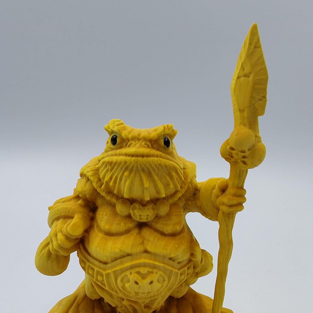 Wood carving toad figurine, money luck frog, total height approx. 110mm, boxwood wood carving, anime figure, god of wealth, good luck, house, feng shui, exorcism, ward off evil, amulet