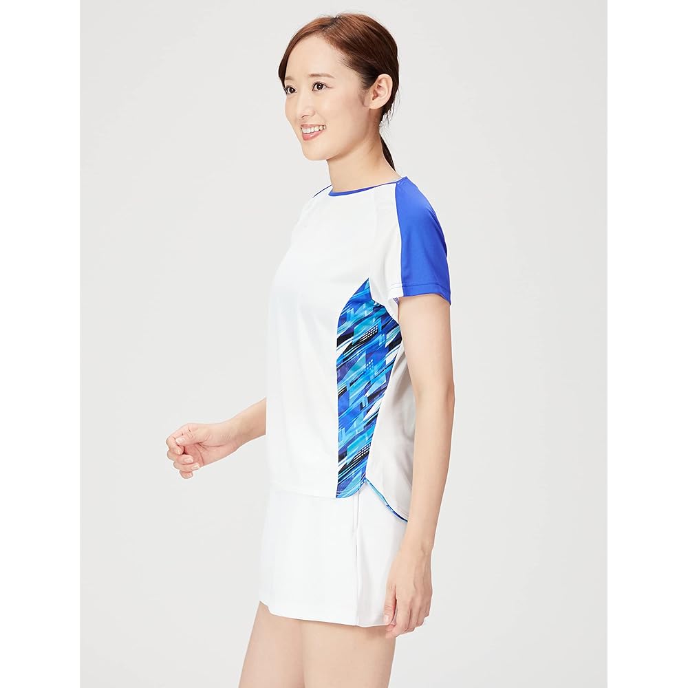 Mizuno 72MA1204 Women's Tennis/Badminton Wear, Quick Dry Game Shirt, Sweat Absorbent, Quick Drying