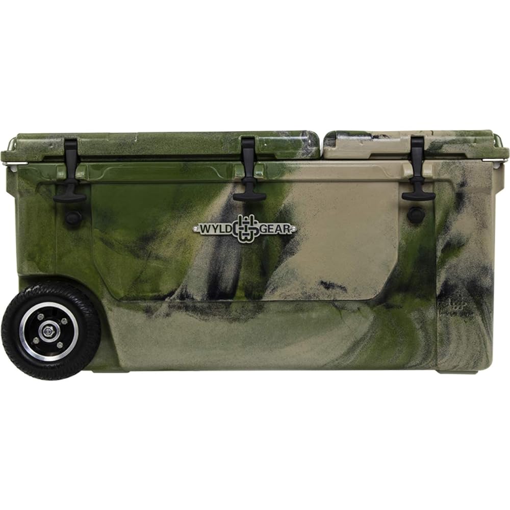 Wild Gear WYLD GEAR Hard Cooler 75Q Cooler Box 2-chamber structure with casters Roto mold manufacturing method 75 quarts 71 liters