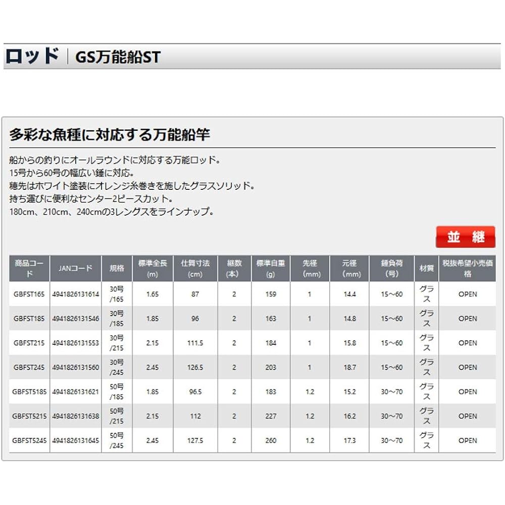 Osaka Fishing Gear (OGK) GS Versatile Vessel ST