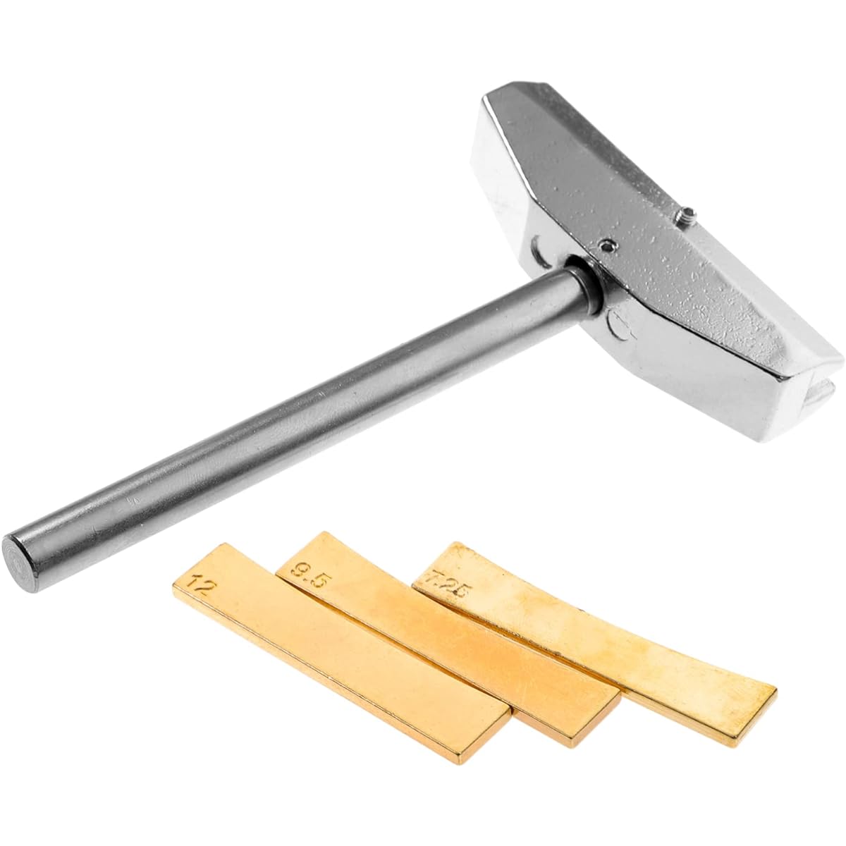 VICASKY 5pcs Fret Installation Kit Capo Fret Insert Fret Press Bass Jig Multi-Tool Cowl Insert Guitar Ukulele Installation Tool Bass Installation Lens