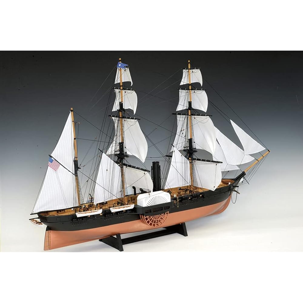Woody Joe 1/120 Kurofune Susquehanna Sail Type Model Assembly Kit