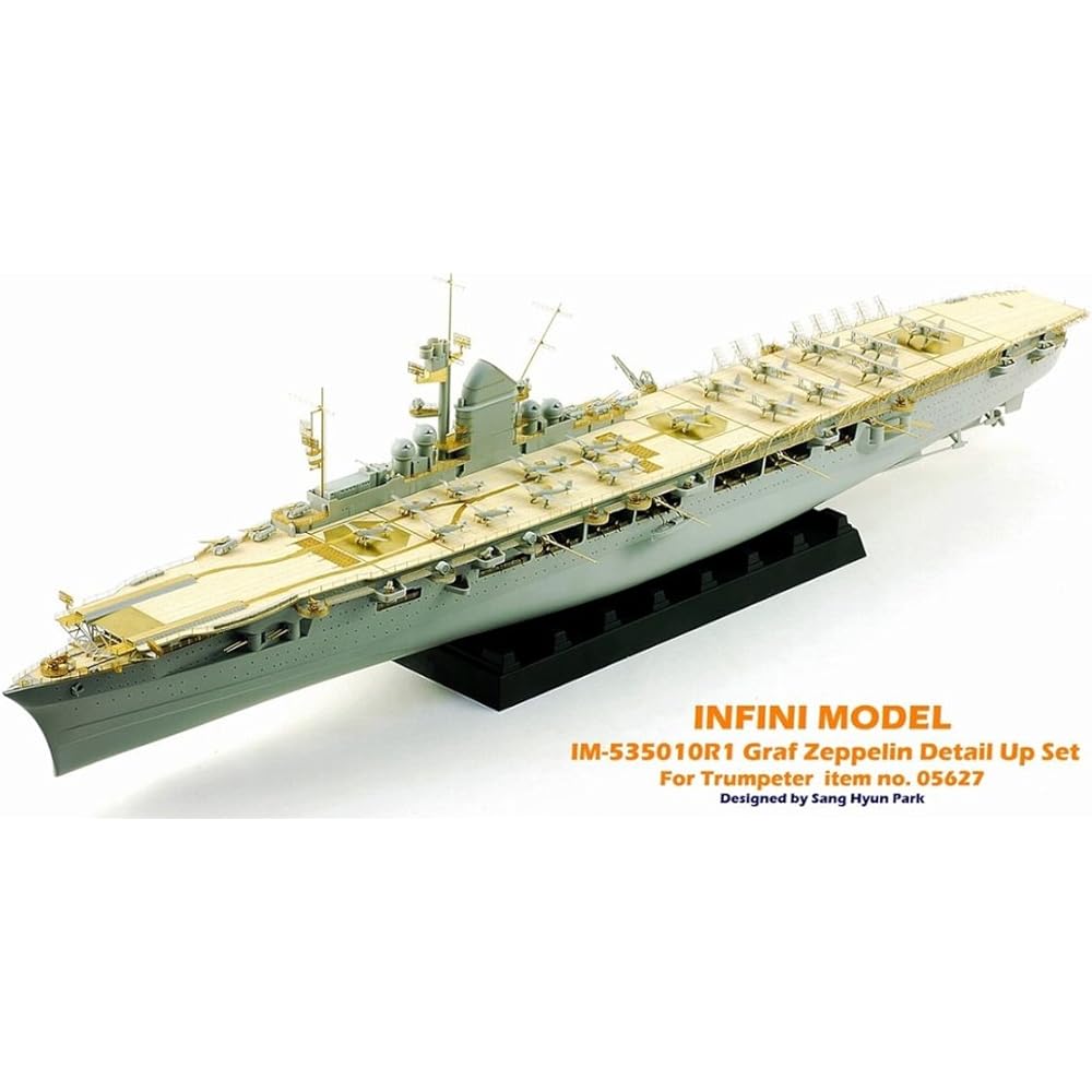 Infini Model 1/350 IM Series German Navy Aircraft Carrier Graf Zeppelin/TR Ship Detail Up Set Plastic Model Parts IM53510