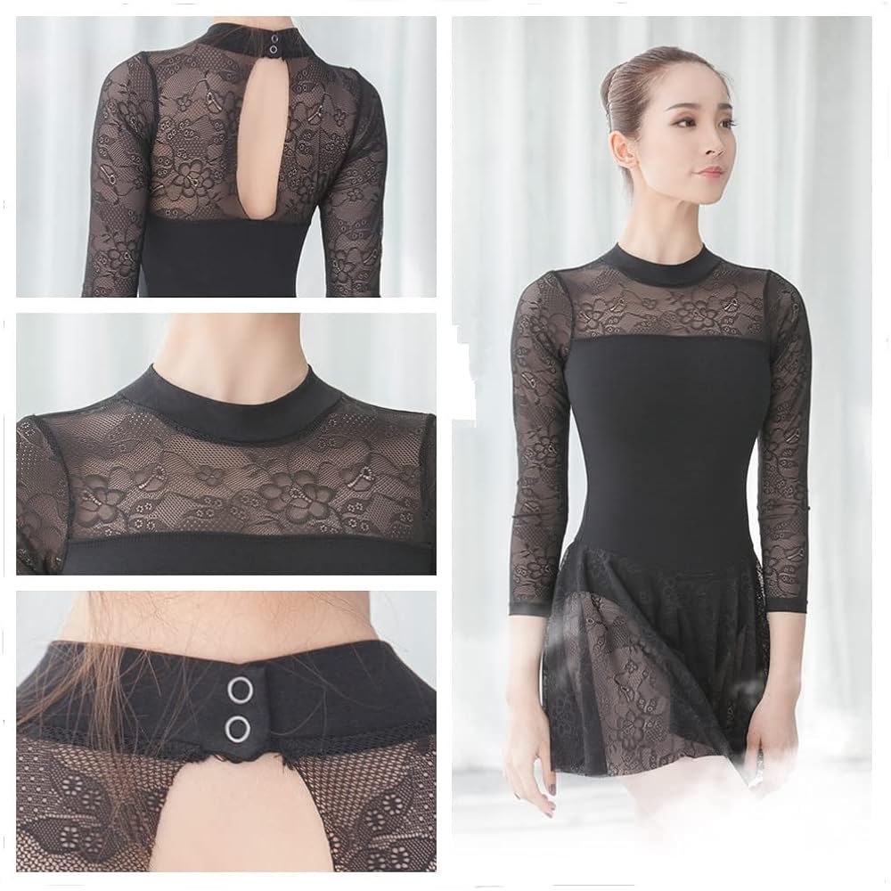 FLORPERRY Ballet Supplies, Women's Ballet Leotard, Women's Ballet Skirt, Gymnastics Wear, Fitness Wear, Interlocking Dance Clothing, Adult Leotard, Ballet Dance Wear, Ballet Practice Wear