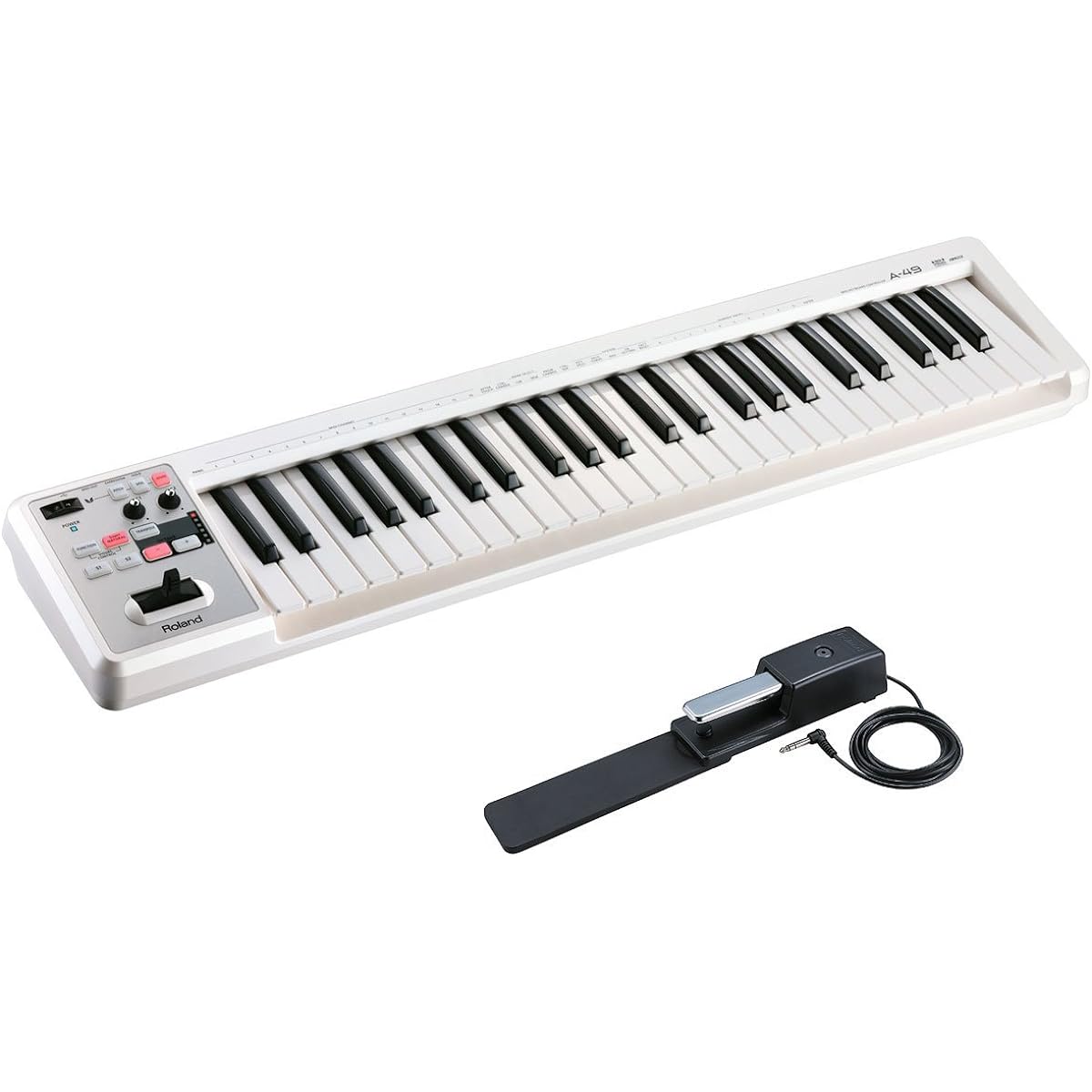 Roland Roland/A-49 WH White [DP-10 Pedal Set! ] 49-key MIDI keyboard
