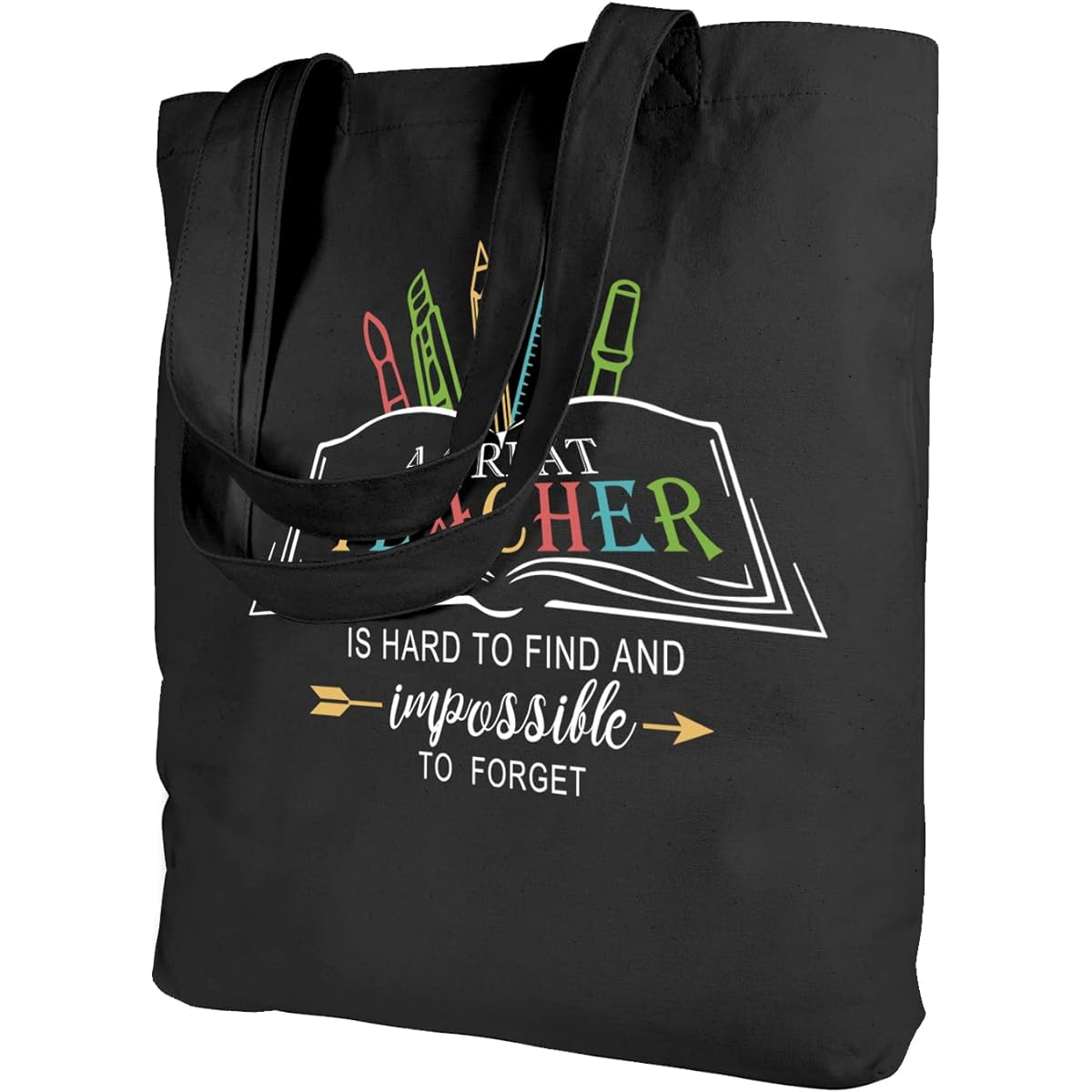 Ugiftcorner Teacher Gifts for Teachers, Canvas Tote Bag, Teacher Appreciation Gifts, Appreciation Gifts for Women, Graduation Gifts, Birthday Gifts