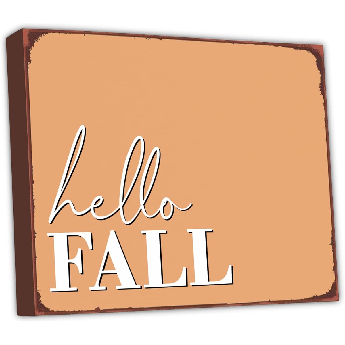 Feyerr Hello Fall Décor Minimalist Wall Art Canvas
