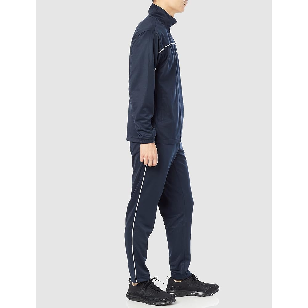 [Champion] Jersey Top and Bottom Stand Neck Training Suit Setup Quick Drying UV Protection Training Pants Jersey Jacket Script Logo Club Activities Gym Loungewear C8-TSW02 Men's