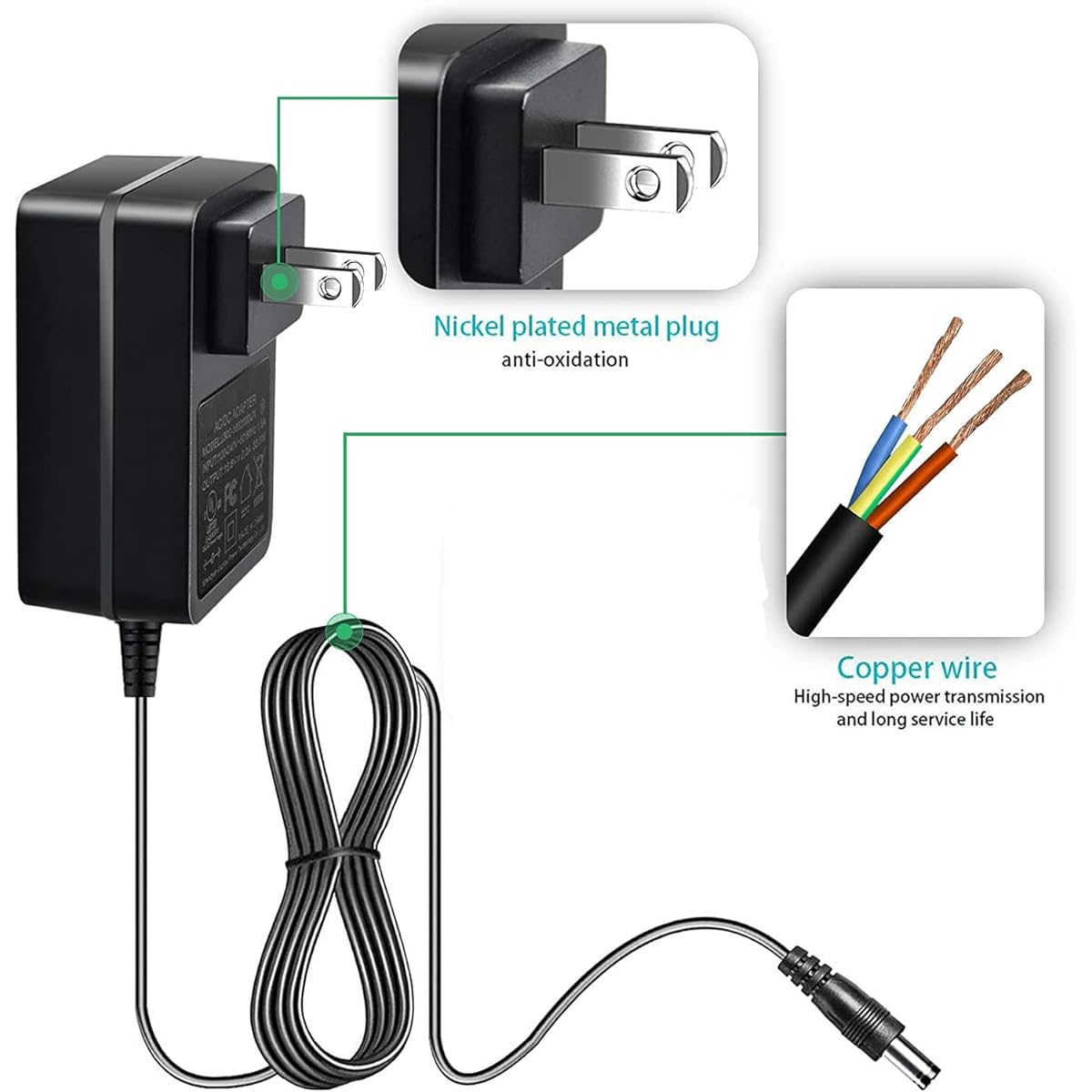 Massage Gun Charger 16.8V AC DC Power Adapter DamKee DK-01 DK-02 Wattne W2 W1 Booster Pro X X2 ABOX MG-009 Angel Kiss Z6 Pro LONOVE MASCARRY Tysonir Flalivi Massage Gun