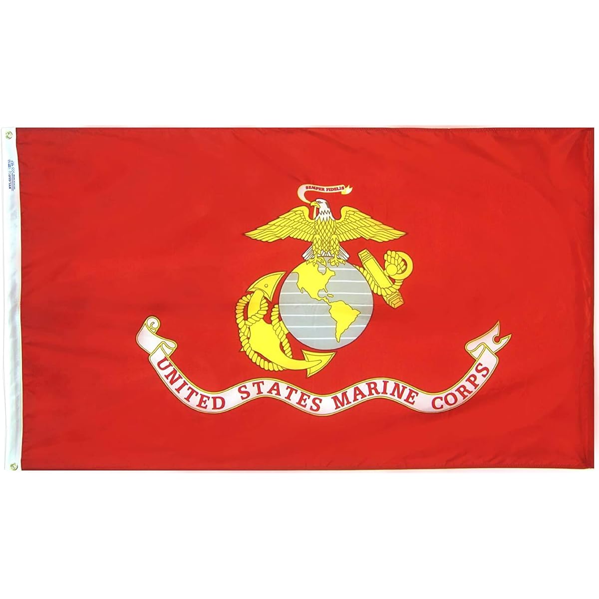 Annin Flagmakers 439007 4 ft. x 6 ft. Nylon-Glo Flag - U.S. Marine Corp