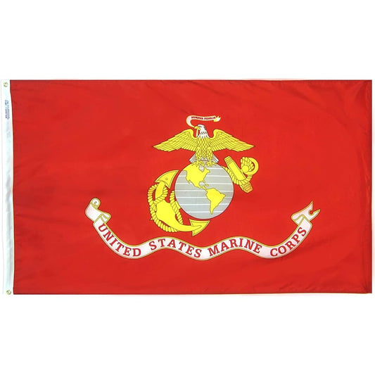 Annin Flagmakers 439007 4 ft. x 6 ft. Nylon-Glo Flag - U.S. Marine Corp