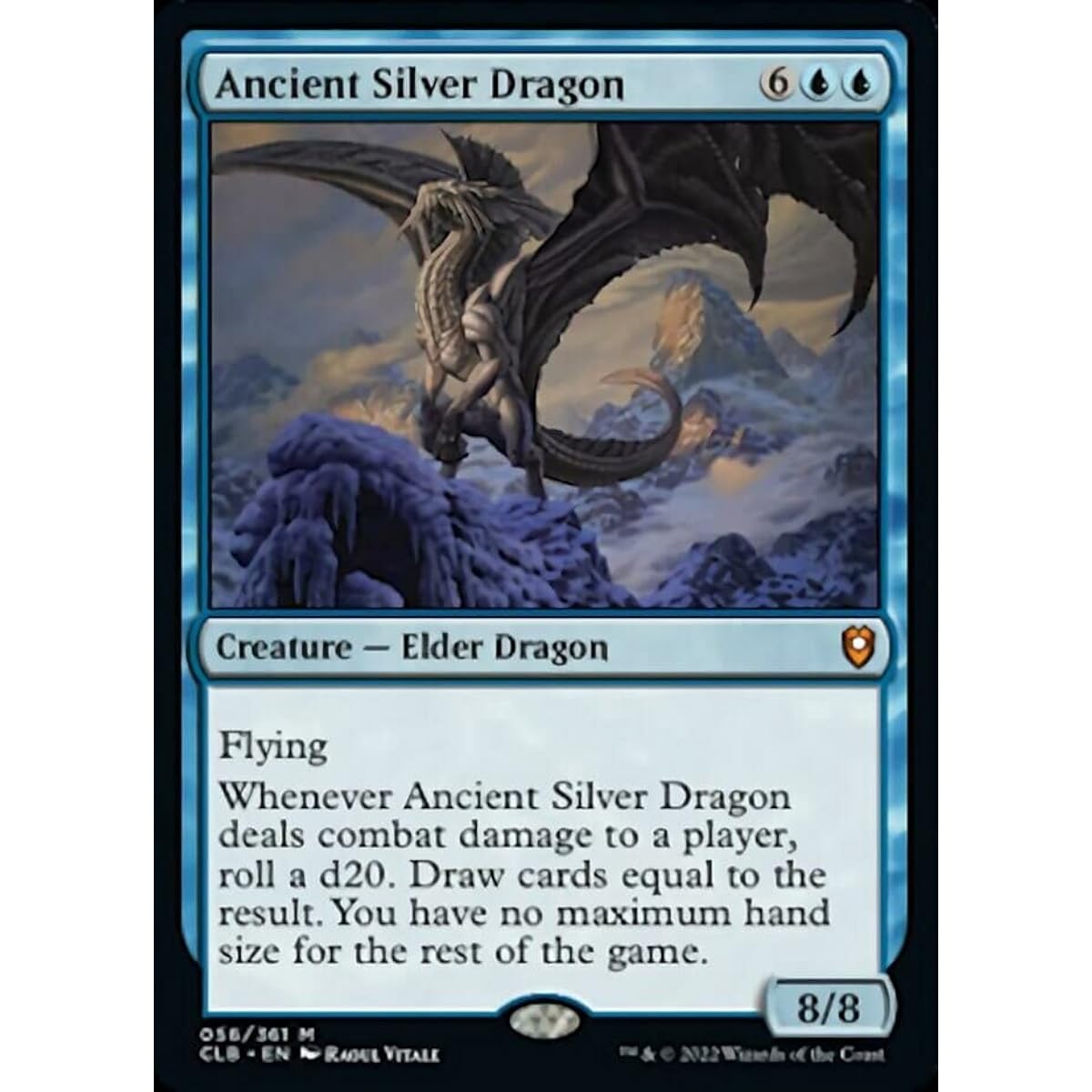 Magic: The Gathering - Ancient Silver Dragon (056) - Battle for Baldur's Gate
