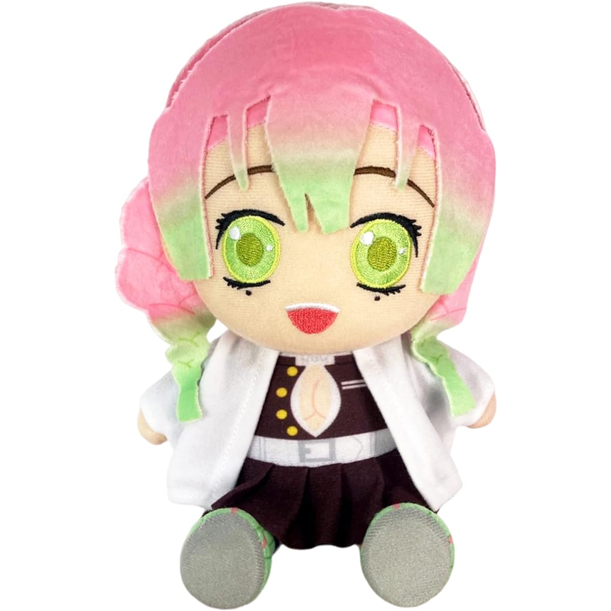 Great Eastern Entertainment Demon Slayer: Kimetsu no Yaiba Mitsuri Kanroji Sitting Plush Toy 7" Tall