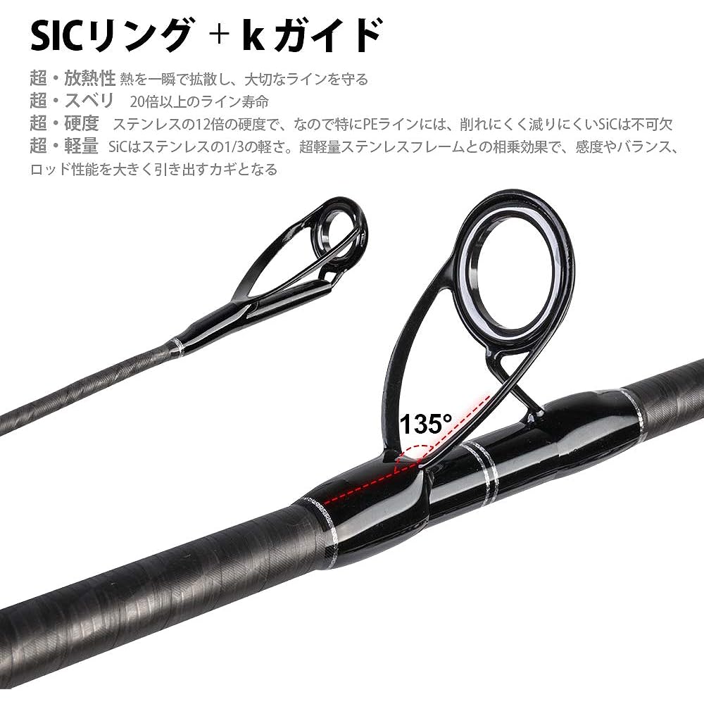 VUONG Shore Jigging Rod Spinning Rod Casting Rod BRAVEL Jigging Rod Fishing Rod Carbon Fishing Rod Lightweight Portable Jigging Model Egging Rod Fishing Gear Fishing Rod Sea Fishing 4 Pieces