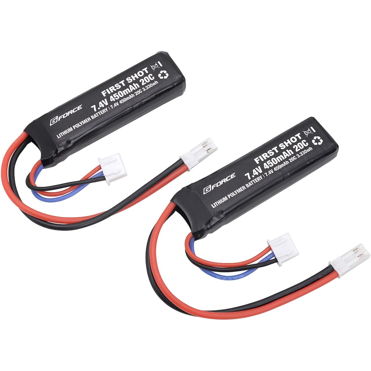 G-FORCE GFG991 FIRST SHOT LiPo 7.4V 450mAh Handgun (2 Pack)
