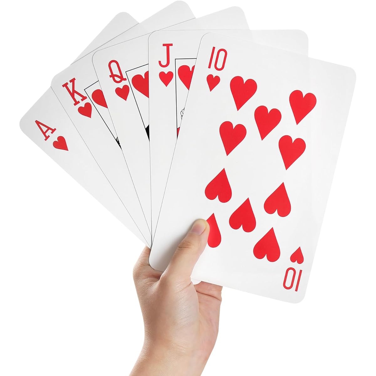 TOOPTATE Jumbo Playing Cards 5x7 Giant Playing Cards - Large Printed Playing Cards 4x Size