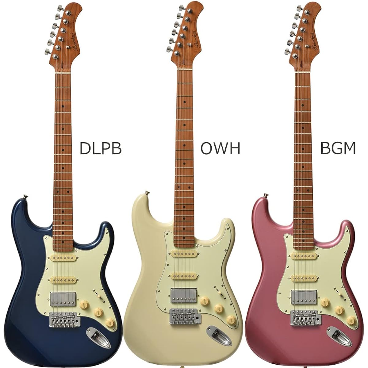 Bacchus BST-2-RSM/M Electric Guitar Beginner 14-piece Set [Includes Bluetooth Mini Amplifier] SLPK Stratocaster Type Bacchus