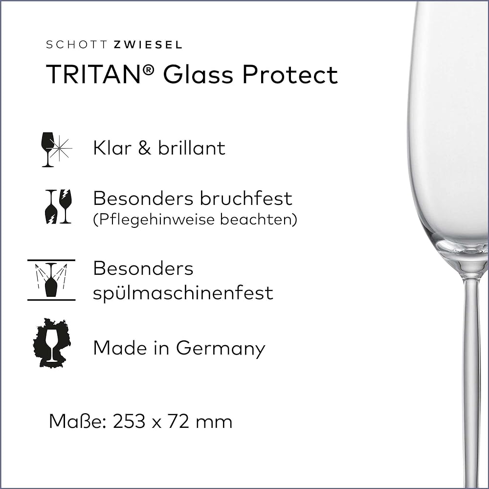 Schott Zwiesel Champagne Glass Clear 219ml DIVA Flute Champagne EP 104594 2 pieces