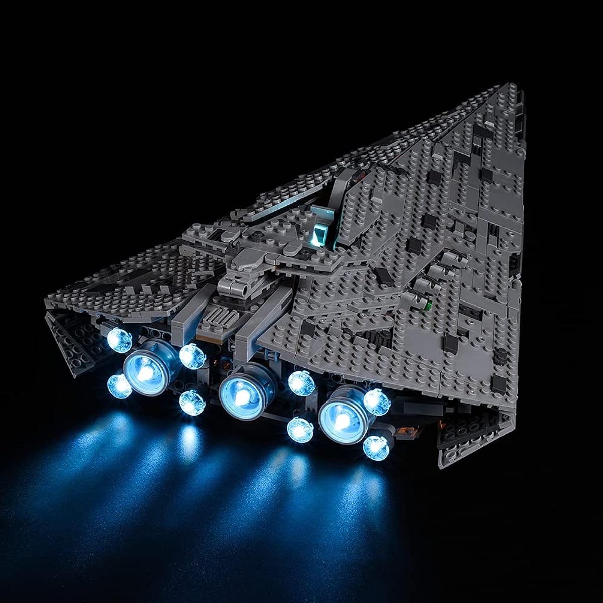 Kyglaring LED Light Kit for Star Wars Episode VIII First Order Star Destroyer - Light Set Compatible with Lego 75190 Building Set - Lego Set Not Included