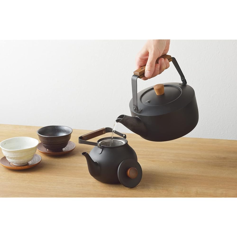 Miyazaki Seisakusho Tea Kettle (Small) 1.5L IH Compatible Black Kettle CHA-11
