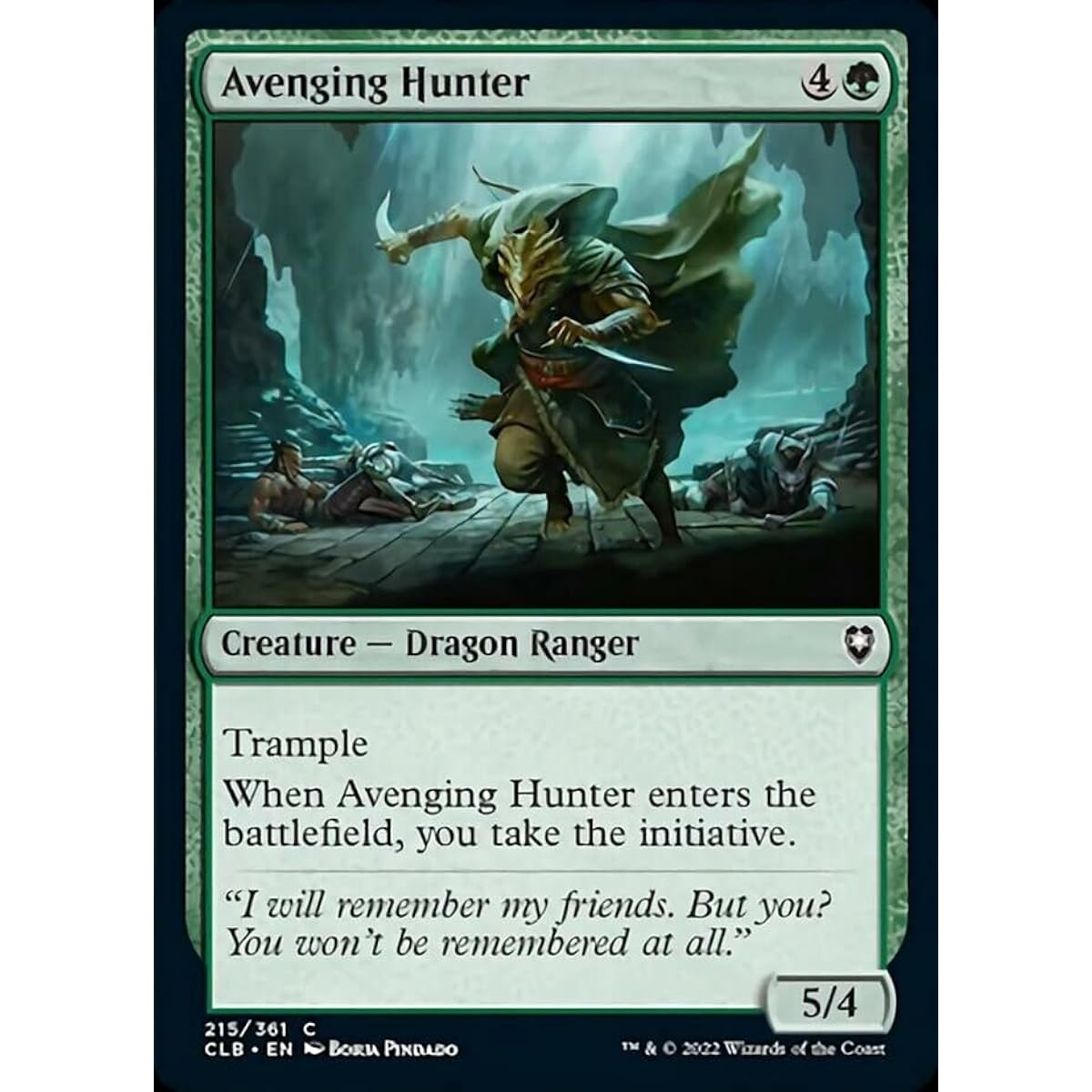 Magic: The Gathering - Avenging Hunter (215) - Battle for Baldur's Gate