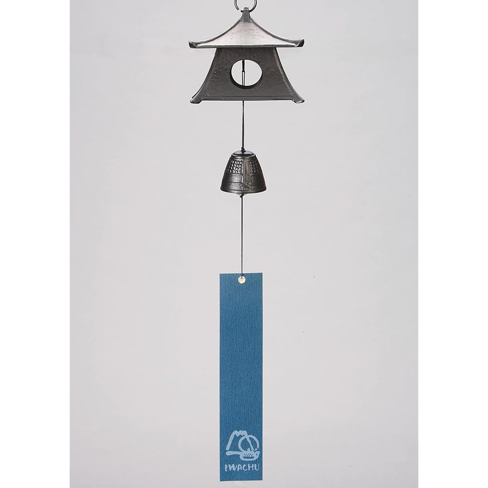 Iwachu Wind Chime Hanging Lantern Medium with String Black Nanbu Ironware 27103
