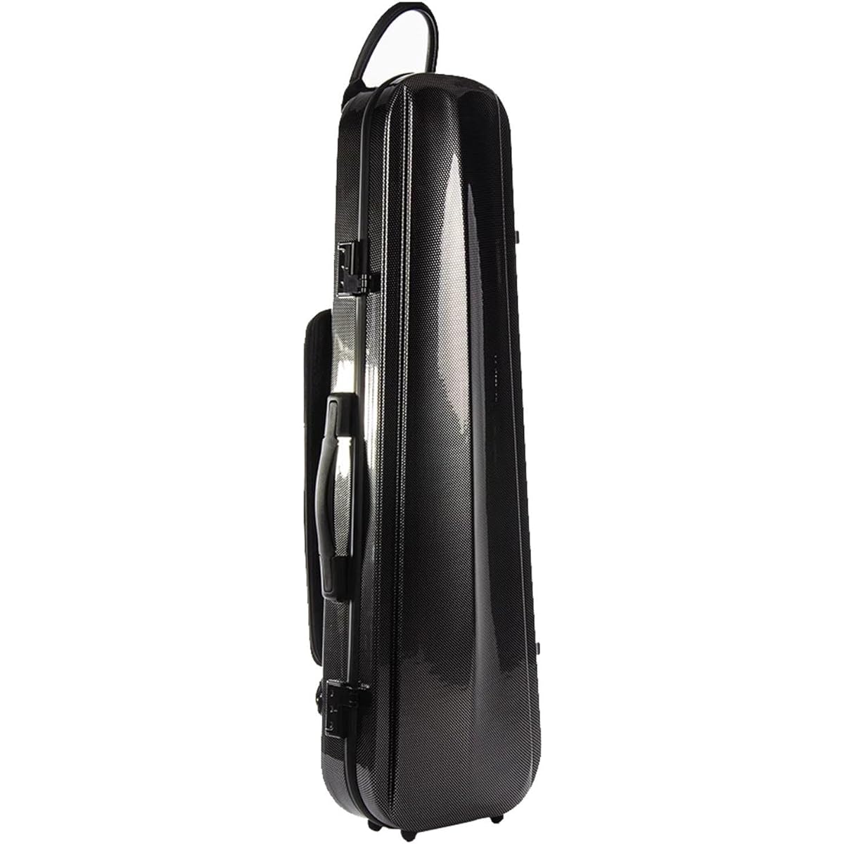 Violin Case, 4/4 Full Size Violin Hard Case with Hygrometer, Violin Case Backpack Made of Carbon Fiber, Professional Violin Protection Box with Sturdy Handle, Violin Backpack with Adjustable Shoulder Strap, Black