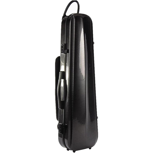 Violin Case, 4/4 Full Size Violin Hard Case with Hygrometer, Violin Case Backpack Made of Carbon Fiber, Professional Violin Protection Box with Sturdy Handle, Violin Backpack with Adjustable Shoulder Strap, Black