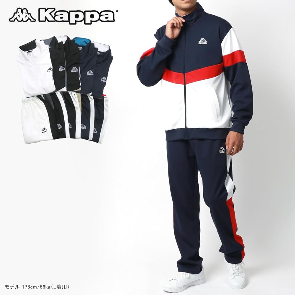 [Kappa] Men's Jersey, Top and Bottom Set, Top and Bottom Setup, Color Scheme, Switching, Sports, Training, Loungewear, Loungewear