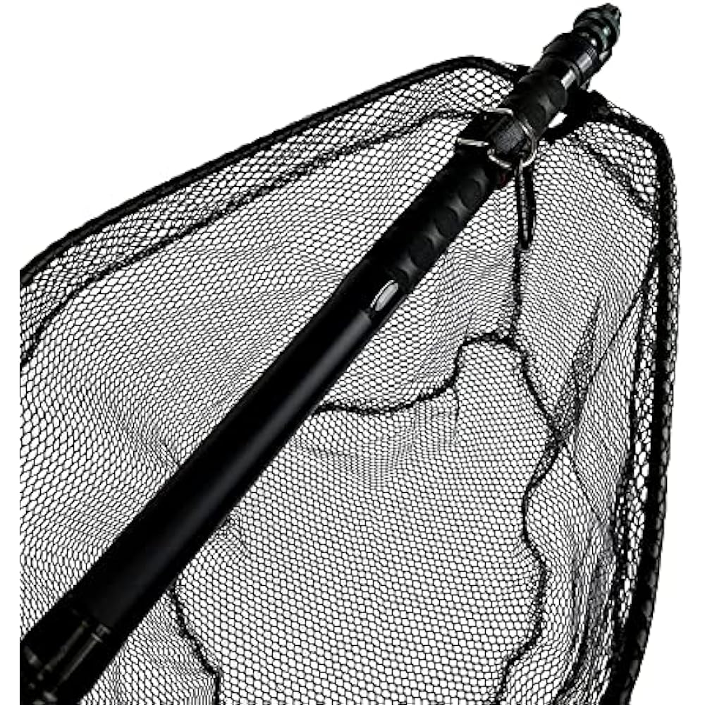 Tsulino Landing Net Complete Reboot 300 for Fishing Shaft 3m Black Closing Dimensions: 42cm