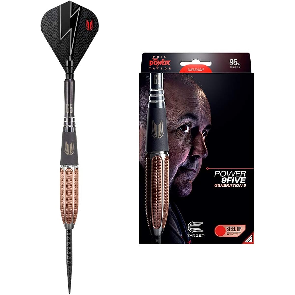 Target Power 9FIVE Phil Taylor Model Generation 5 Barrel Steel 24g 200933