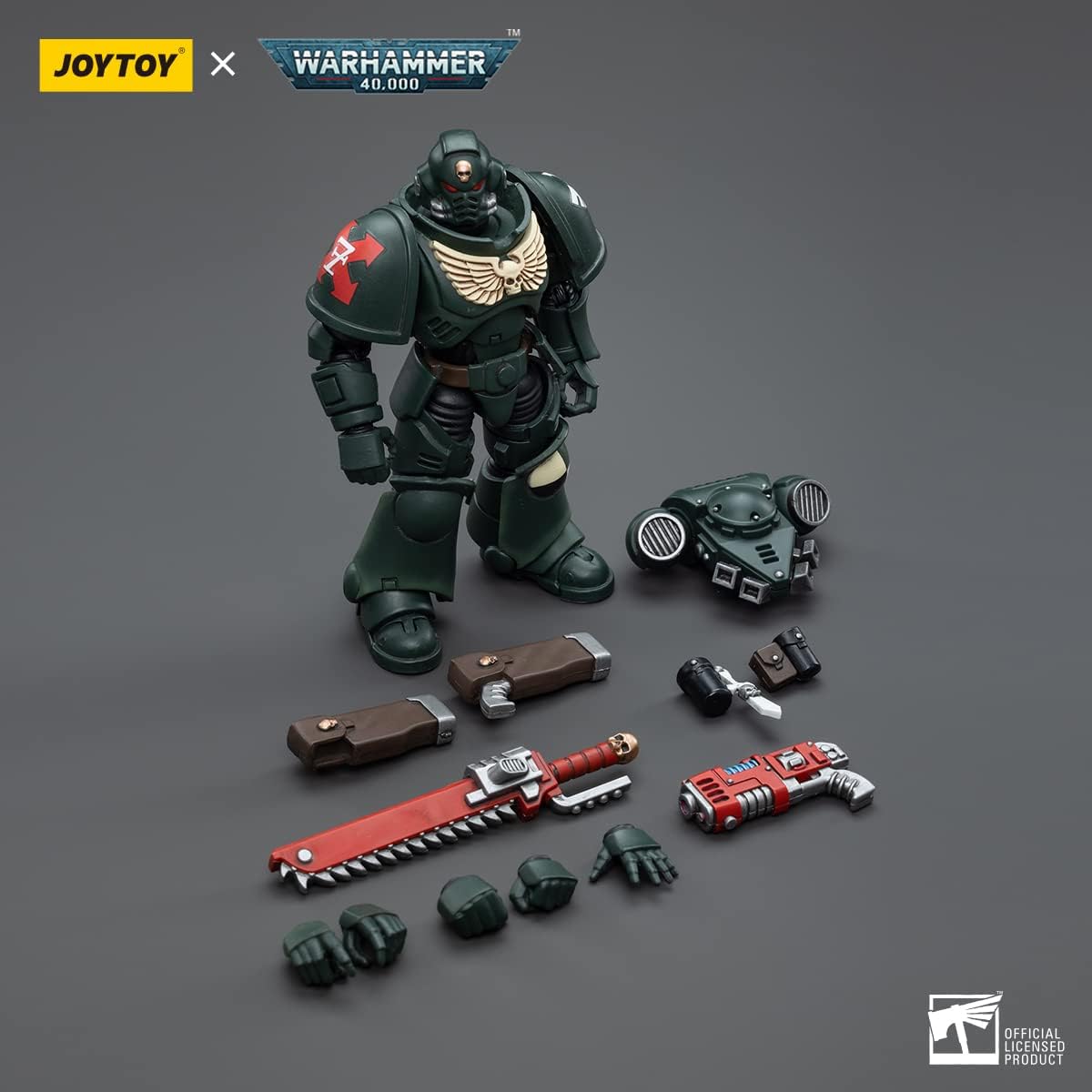 HiPlay JoyToy Warhammer 40K Dark Angels Intercessor Sergeant Caslan 1:18 Scale Collectible Action Figure