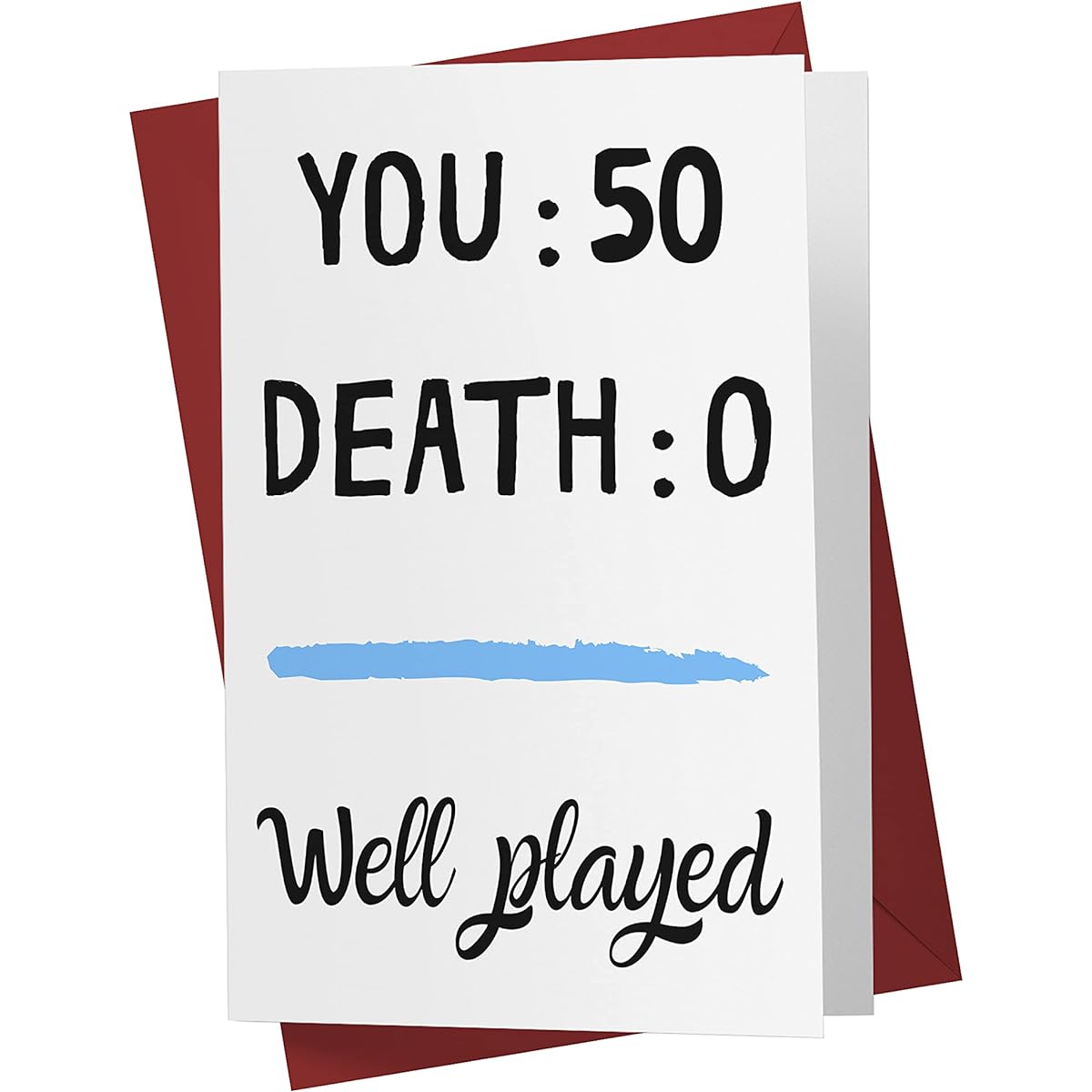 Funny Offensive Rude Circus 50th Birthday Card for Men, Women, Friends, Family, Coworkers and More - Offensive Birthday Card 50th Anniversary