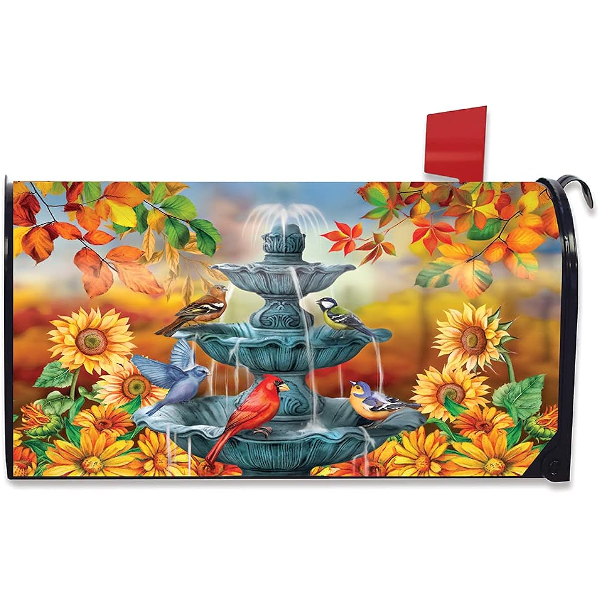 Briarwood Lane Bath Time Birds Magnetic Mailbox Cover Cardinals Bluebirds Standard