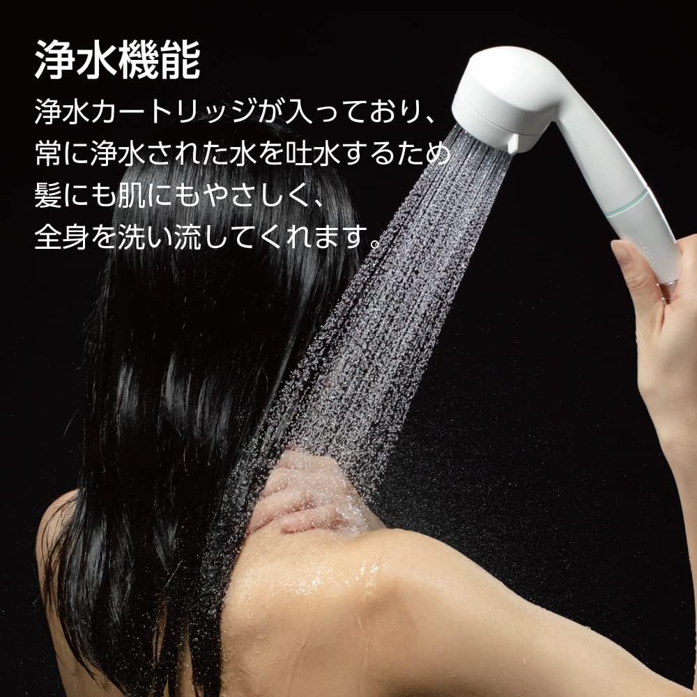 SANEI Shower Head Migami Standard Hair Cleansing Water Purification Dechlorination 30% Water Saving PS7060-80XA-MW2 Matte White