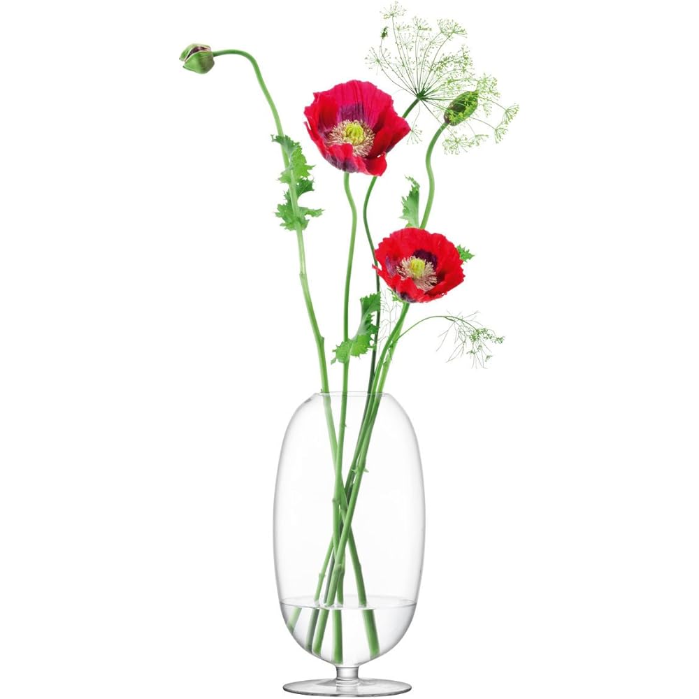 LSA Flower Vase (Vase) Light Blue Height 31cm OLIVIA G1282-31-610