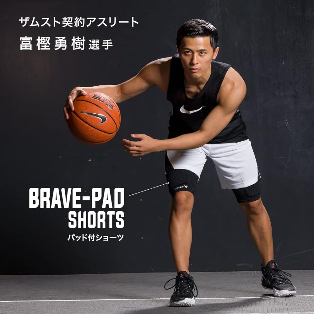 [Basketball player Yuki Togashi and Yuki Kawamura favorite] ZAMST (ZAMST) Padded shorts BRAVE-PAD SHORTS S-LL size Unisex Impact protection