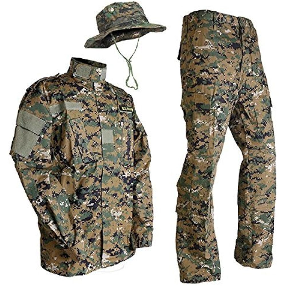 Camouflage top and bottom/Boonie hat set Desert Marpat Pixel Desert US size XL [Waist around 104cm] bdu-pb04-XL