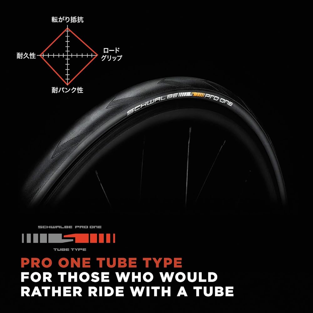 [Genuine] Schwalbe Pro One TUBE Type 700x32C Kevlar Bead 11654246 [Road Race]
