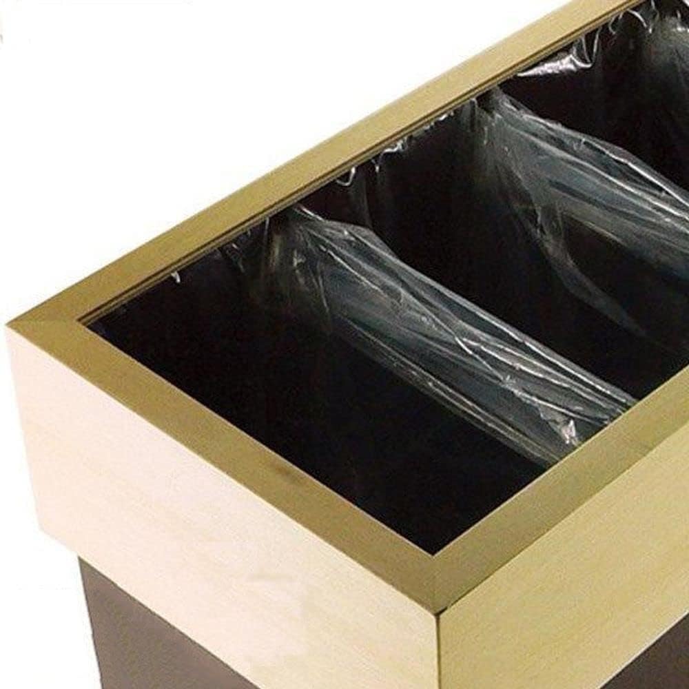 Yamato Kogei HANGER DUST S-tall Trash Can Dust Box 30L Without Lid Made in Japan Black YK09-010 Approx. 41 x 22 x 40 cm