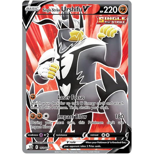 Single Strike Urshifu V - 150/163 - Full Art Ultra Rare - Sword & Shield - Battle Style