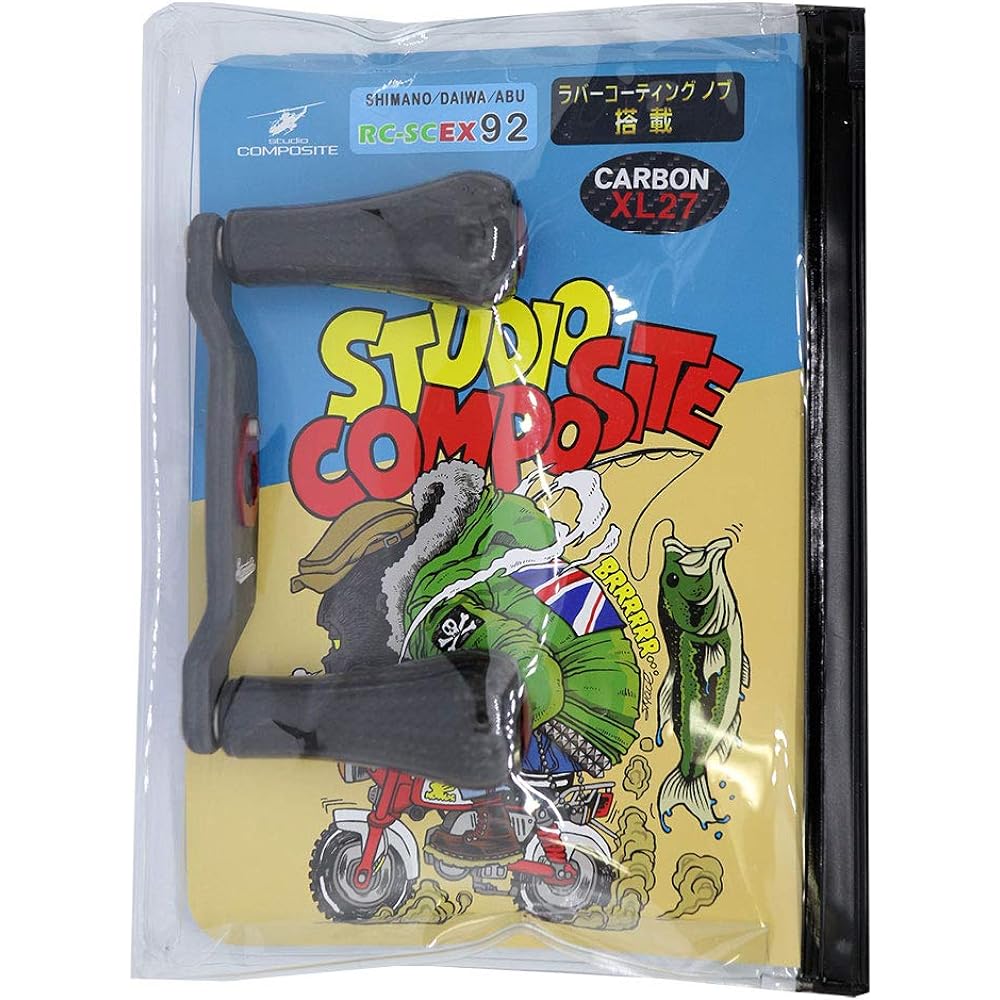 Studio Composite RC-SCEX Plus 92mm Rubber Coating Knob [Common between Daiwa and Shimano] With Senner Nut