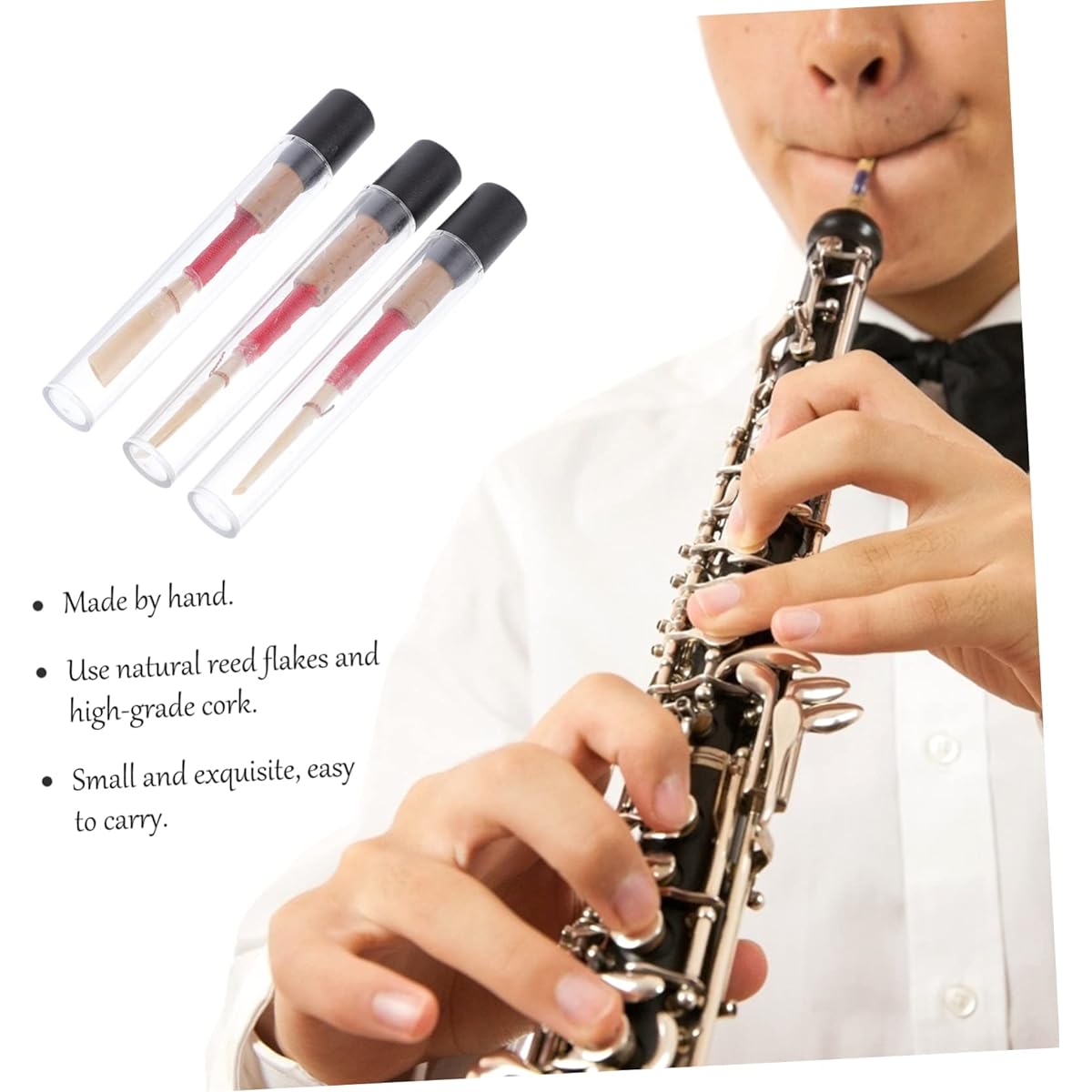 VICASKY 18pcs Oboe Reeds Oboe Accessories Oboe Staples Flagmer Double Bundle Guard Clarinet Wood Oboe B Flat Clarinet Reeds Oboe Reeds