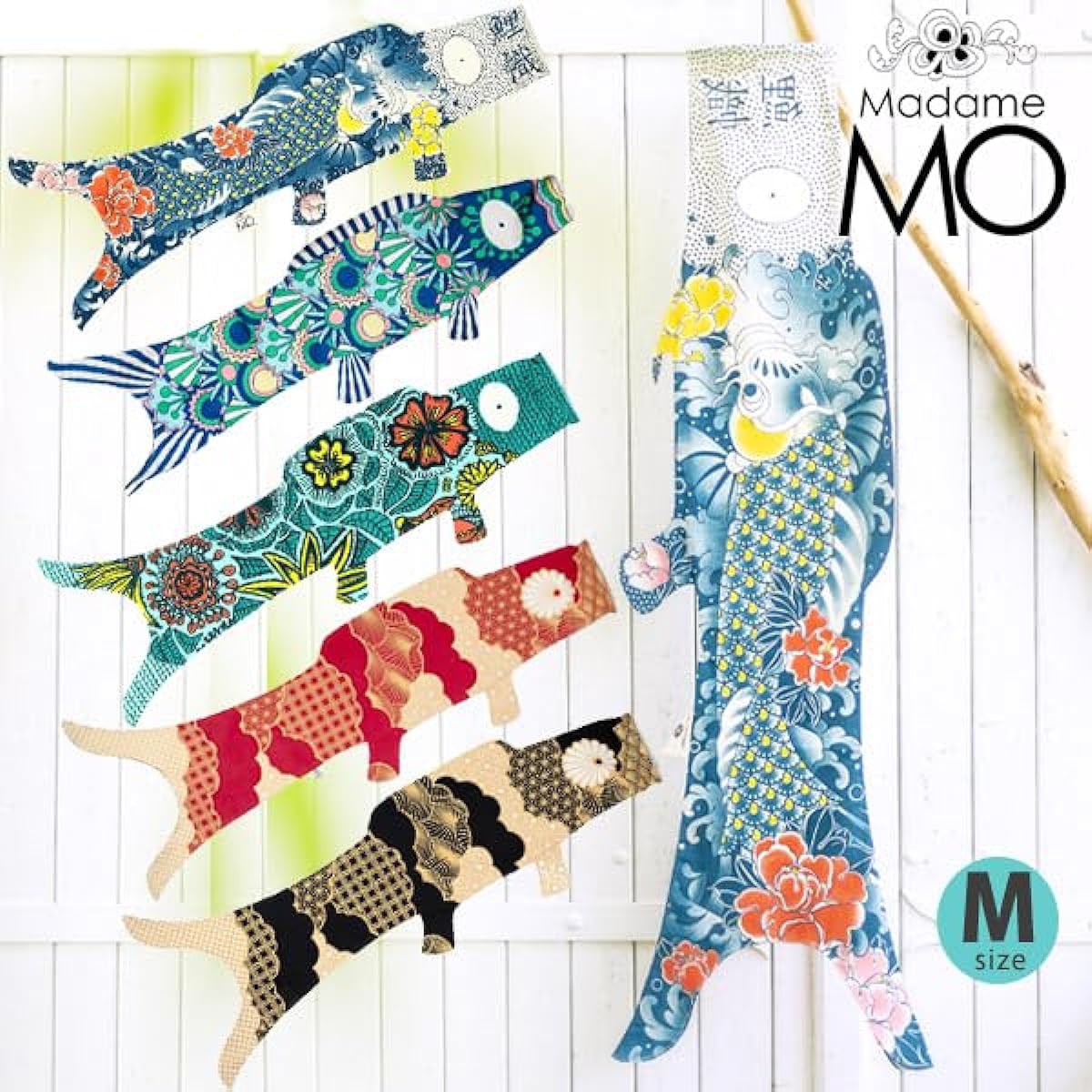 Madame MO Organic Cotton KOINOBORI Fancy M TattooKoi 100cm