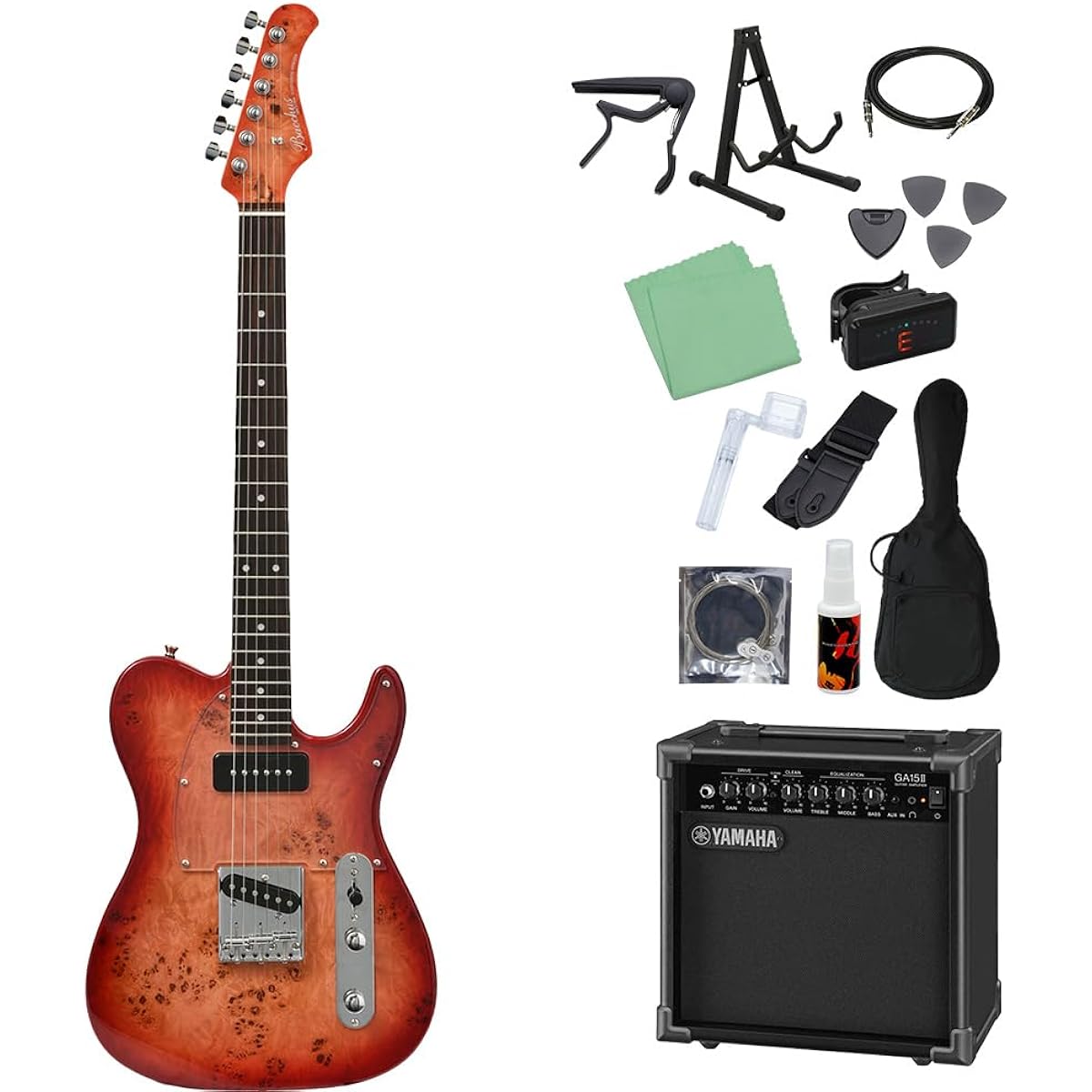 Bacchus TACTICS-BP/R RD-B Electric Guitar Beginner 14-piece Set [Includes GA15II] Universe Series Bacchus