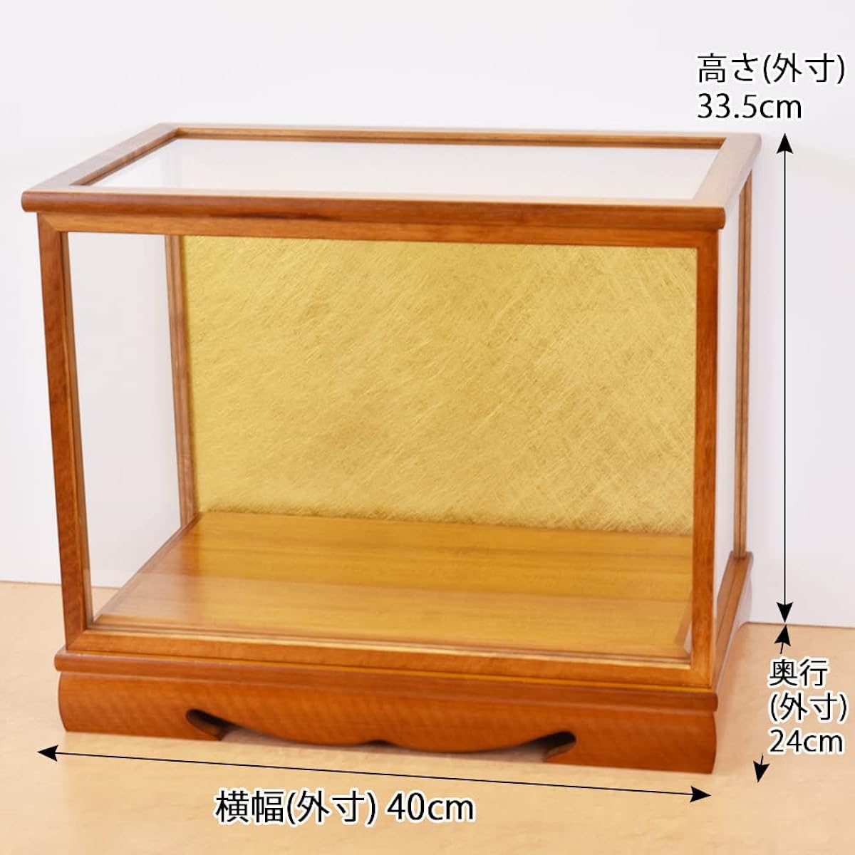 Doll case Takasago doll Glass case Hina doll case May doll case Width 37 Depth 21 Height 27cm Takasago 6 Jinya