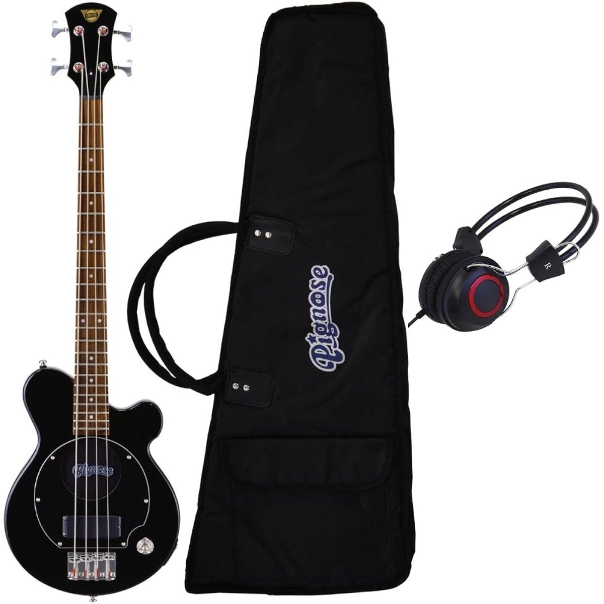 [With headphones] Pignose PGB-200 BK bass with built-in amplifier
