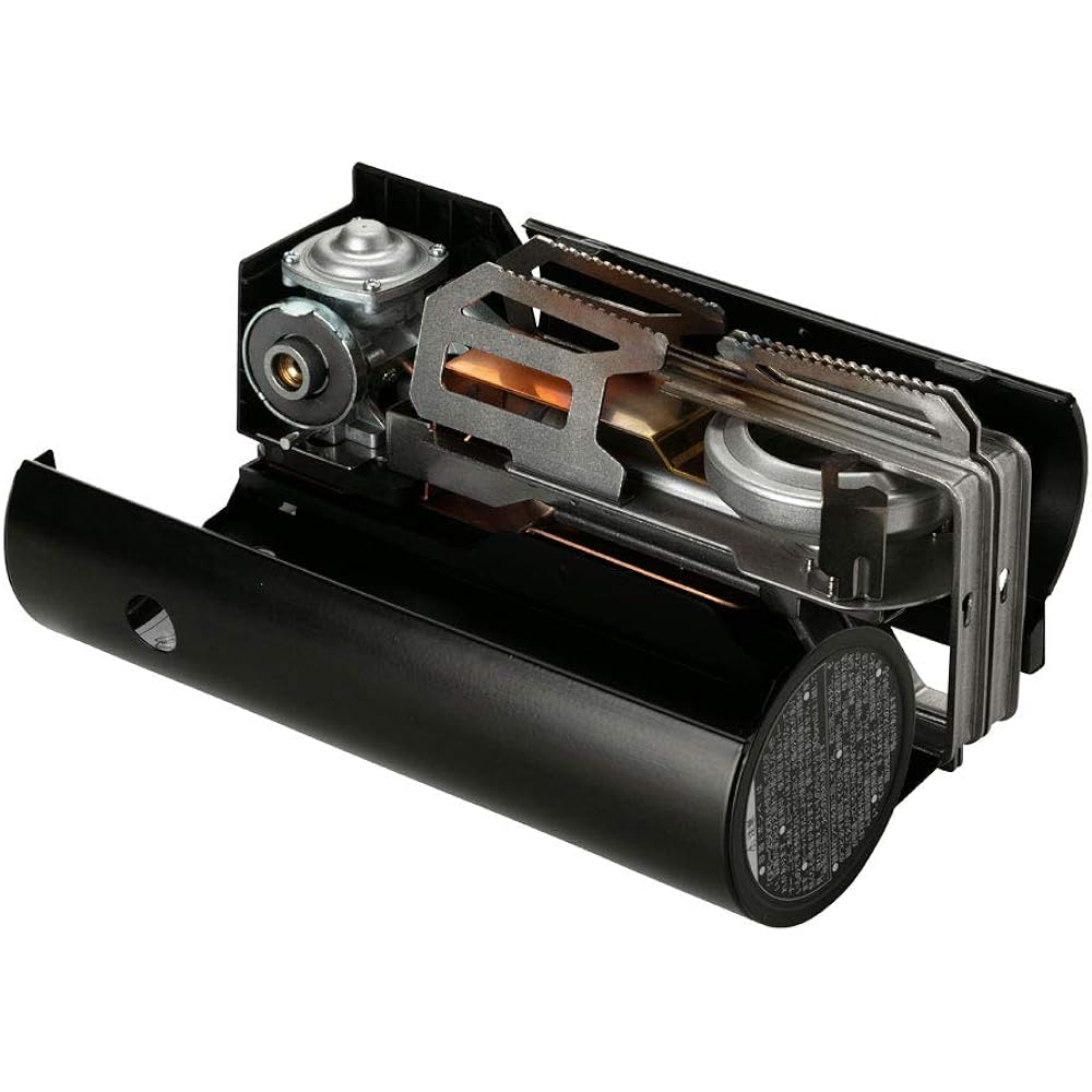 Snow Peak HOME&CAMP Burner Black GS-600BK & Burner Sheet L GP-006R [Set Purchase]