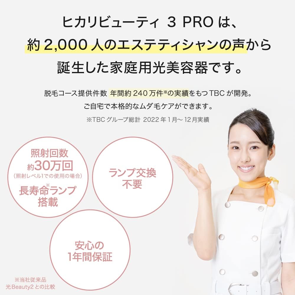 TBC Esthetic TBC Hikari Beauty 3 PRO Home use hair removal device Optical hair removal device Optical beauty device Unwanted hair treatment Hair removal Self-care Unwanted hair care Beard Bikini line Unisex